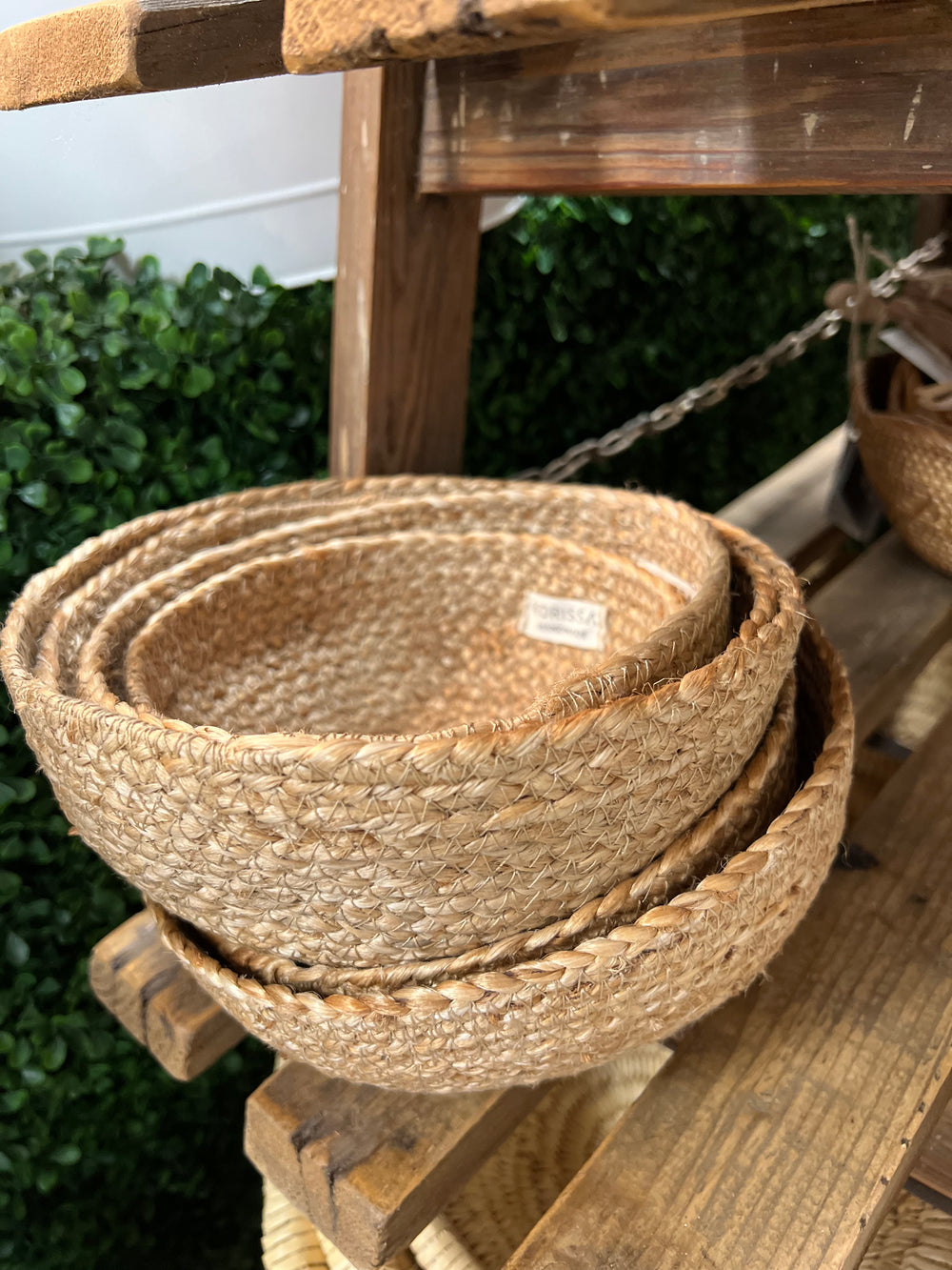 Woven Bowl - set of 4 - Natural or White