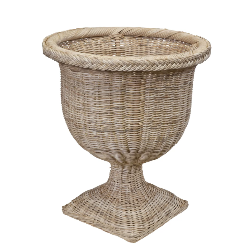 Wicker Urn - An AG favorite! (Pedestal additional)