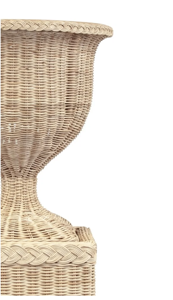 Wicker Urn - An AG favorite! (Pedestal additional)