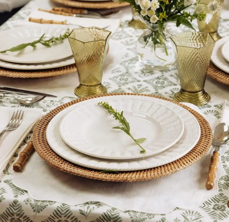 Brown Rattan Charger Plate - Woven Wicker