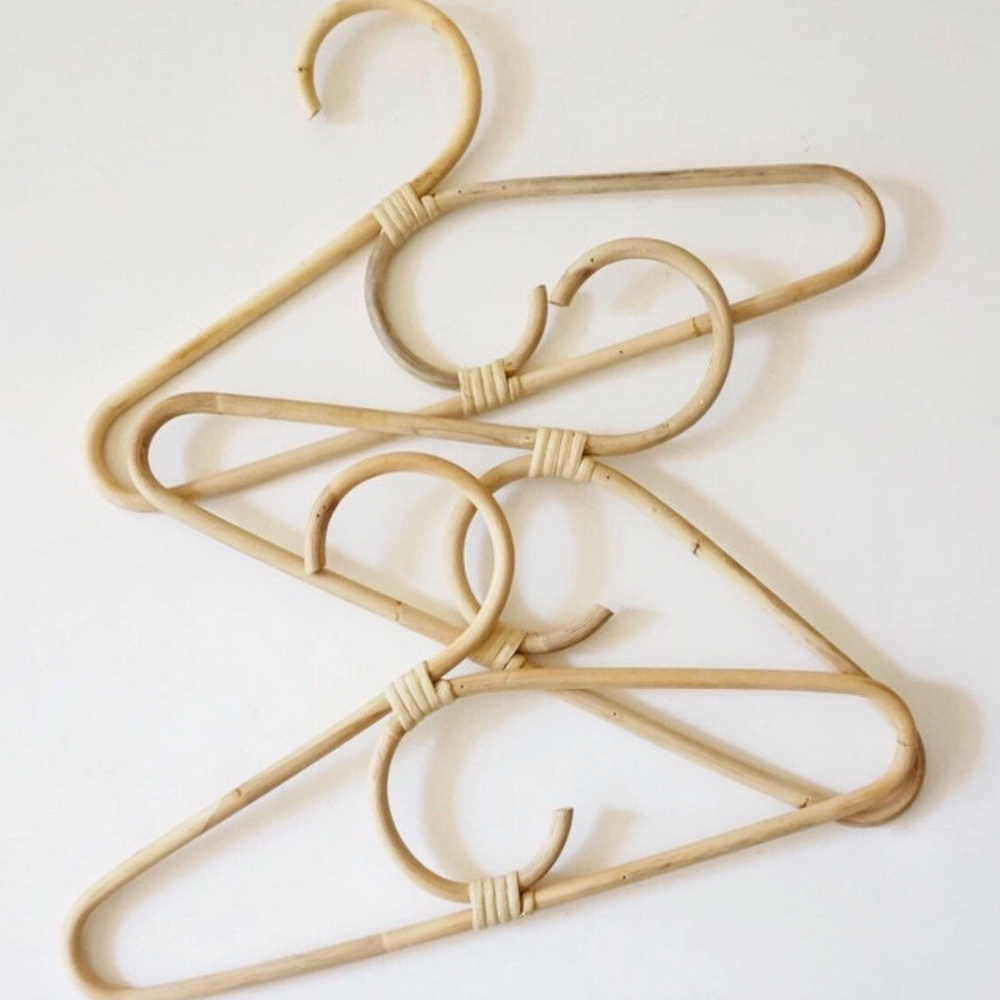 
                      
                        Hand crafted rattan hangers
                      
                    