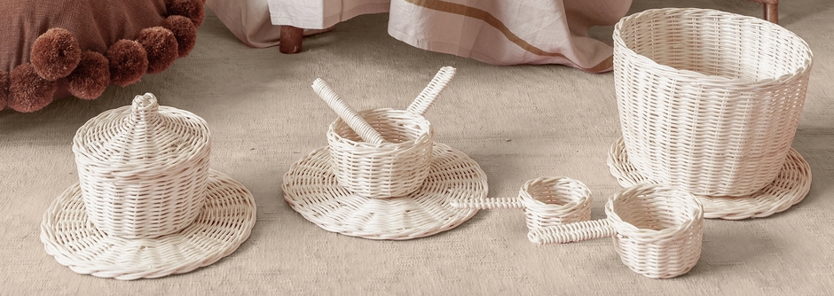 Kids Rattan Baking Set