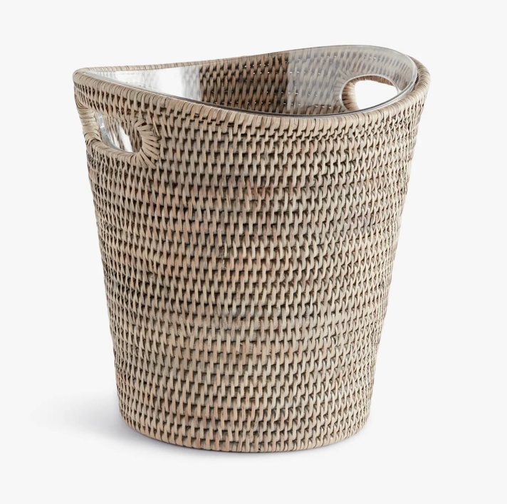 Burma Rattan Beverage Tub Small, Gray