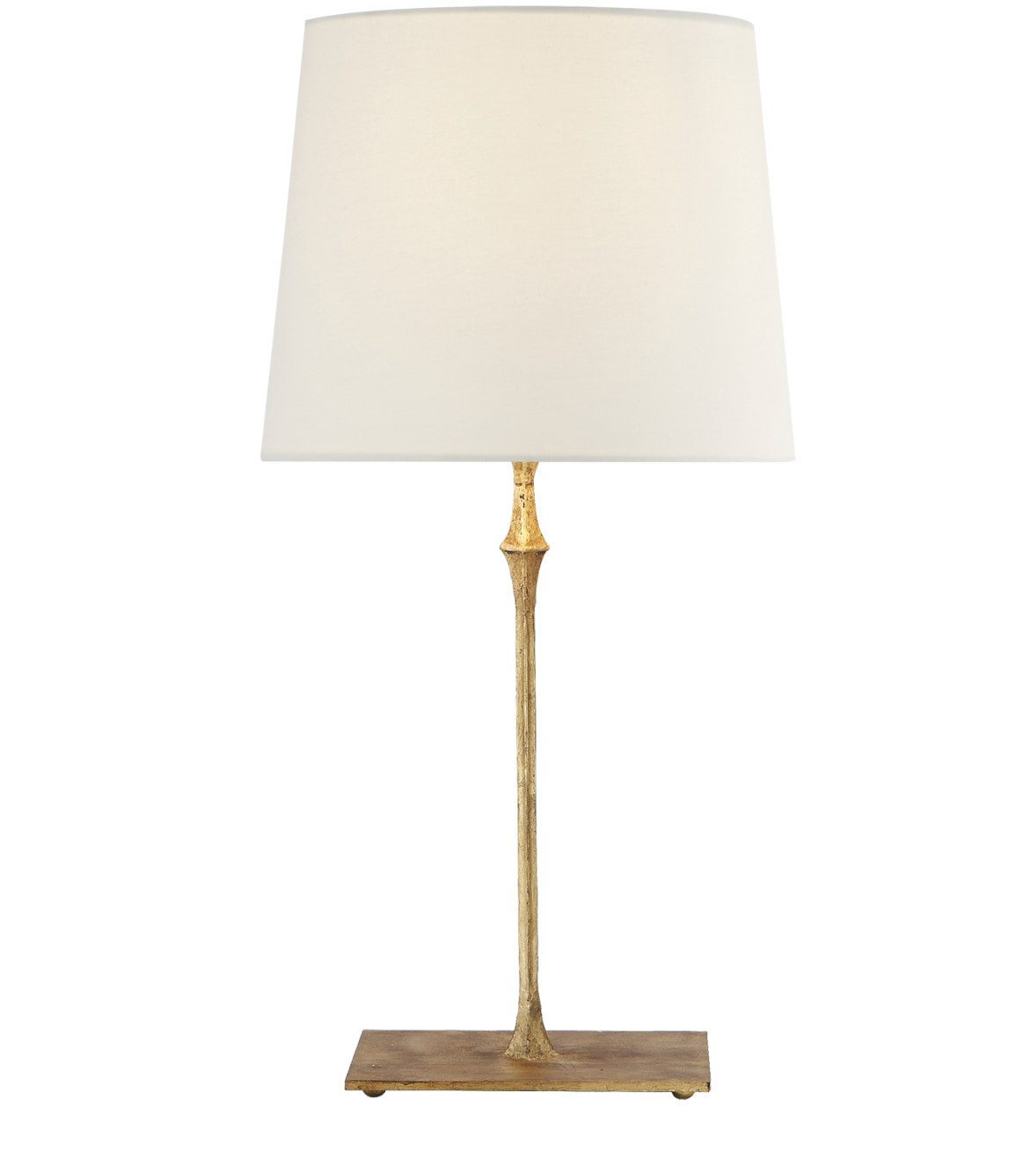 Dauphine Bedside Lamp in Aged Iron with Linen Shade