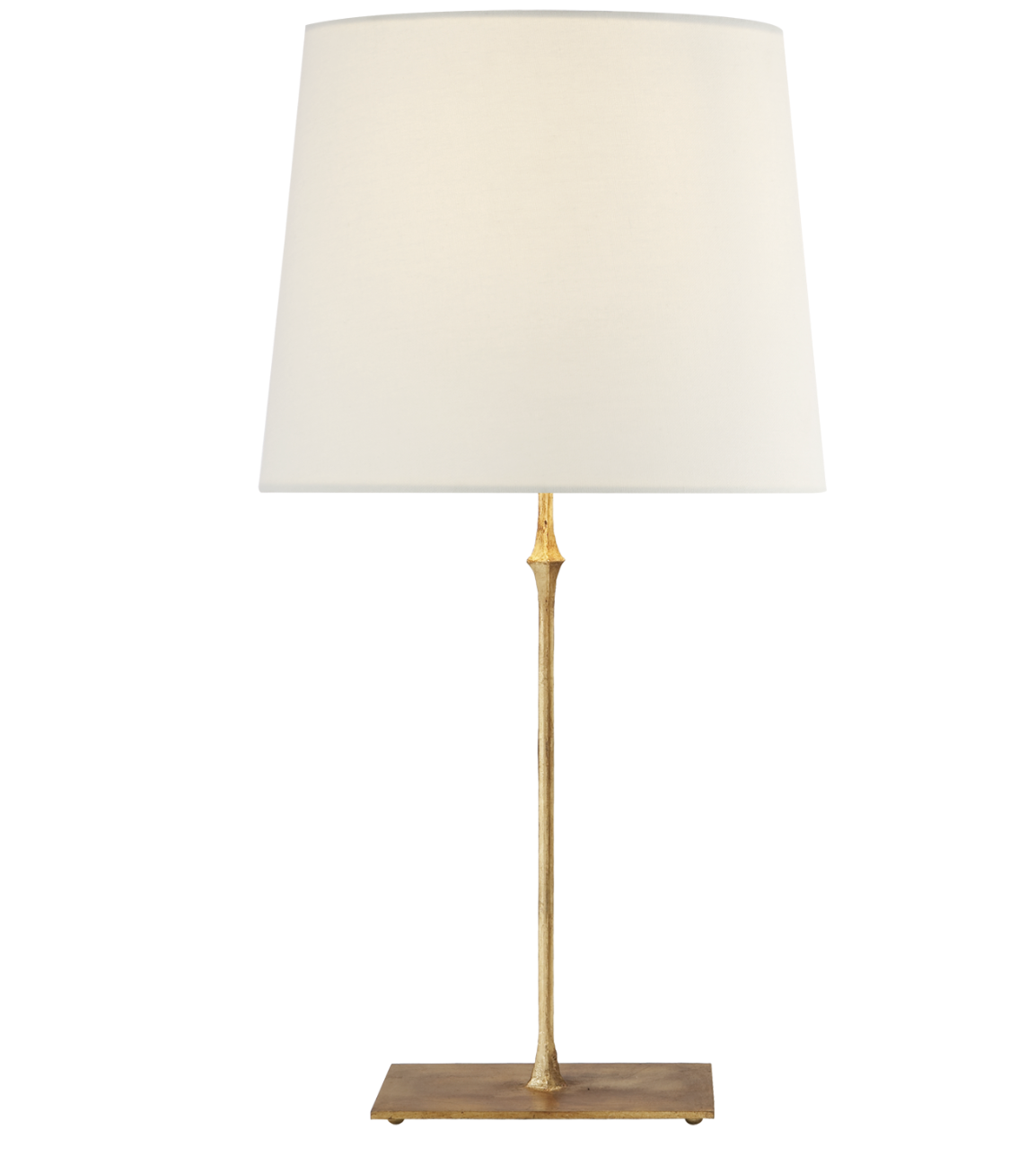 Dauphine Table Lamp- Aged Iron with Linen Shade