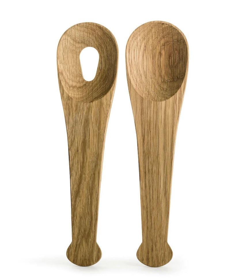 Oak Salad Servers - Anton Bjorsing