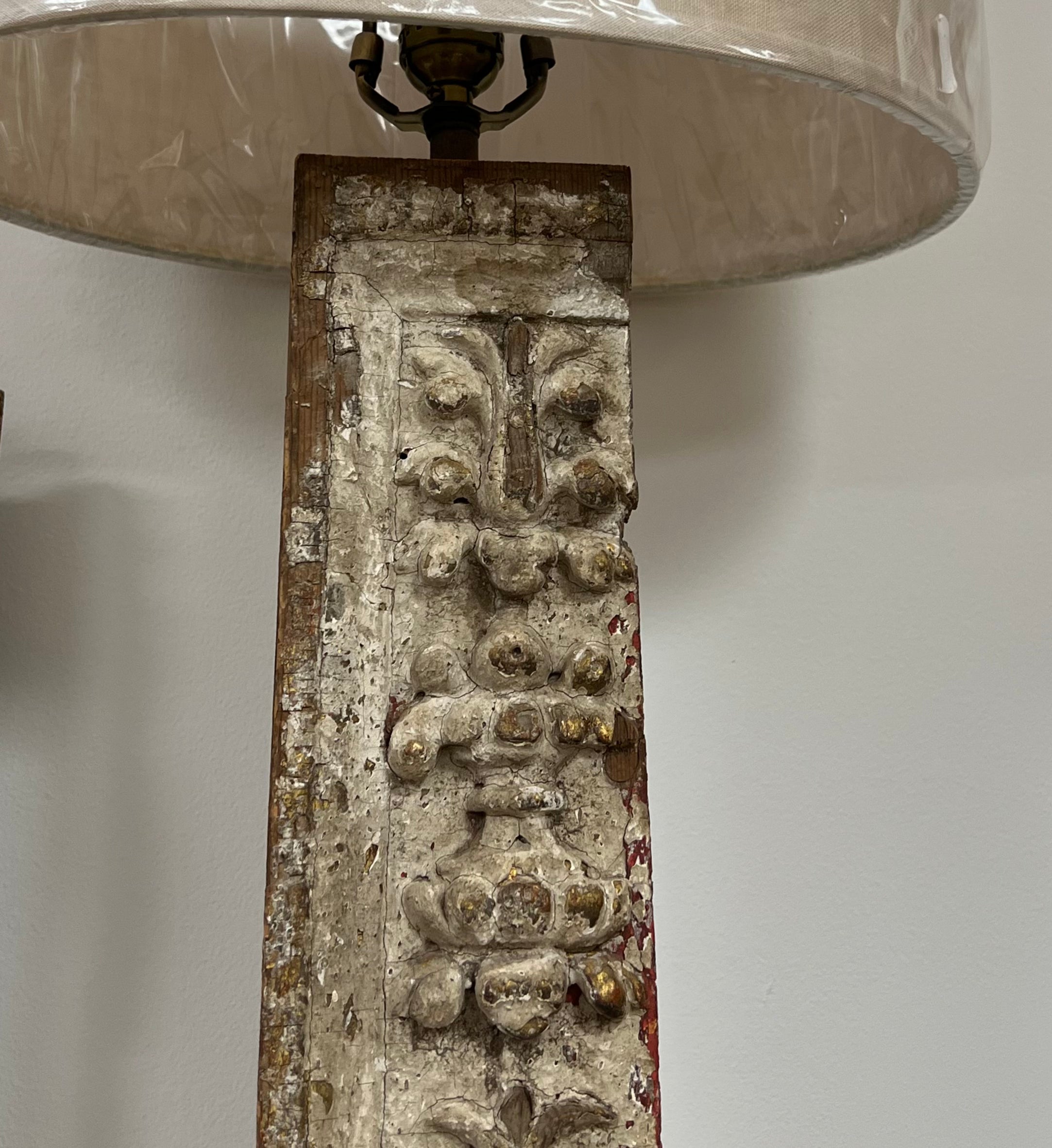 Antique Fragment Lamp, France 18th Century