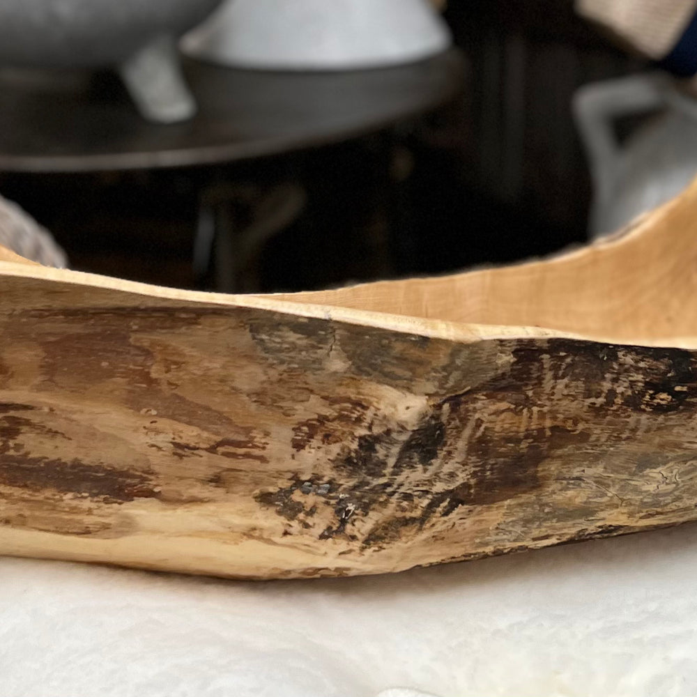 
                      
                        Maple Burl Hand Sculptured Bowl 38"x18"
                      
                    