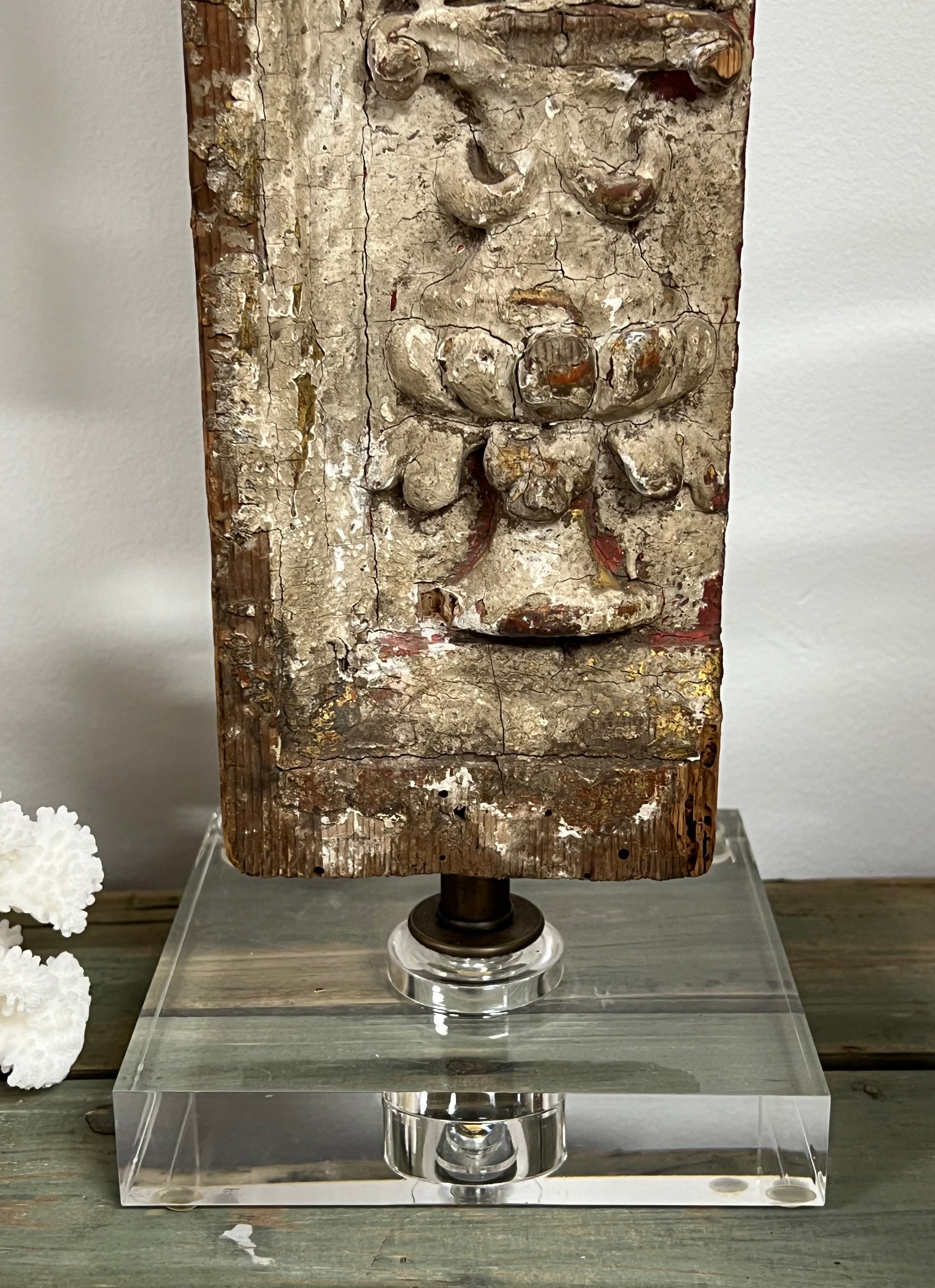 Antique Fragment Lamp, France 18th Century