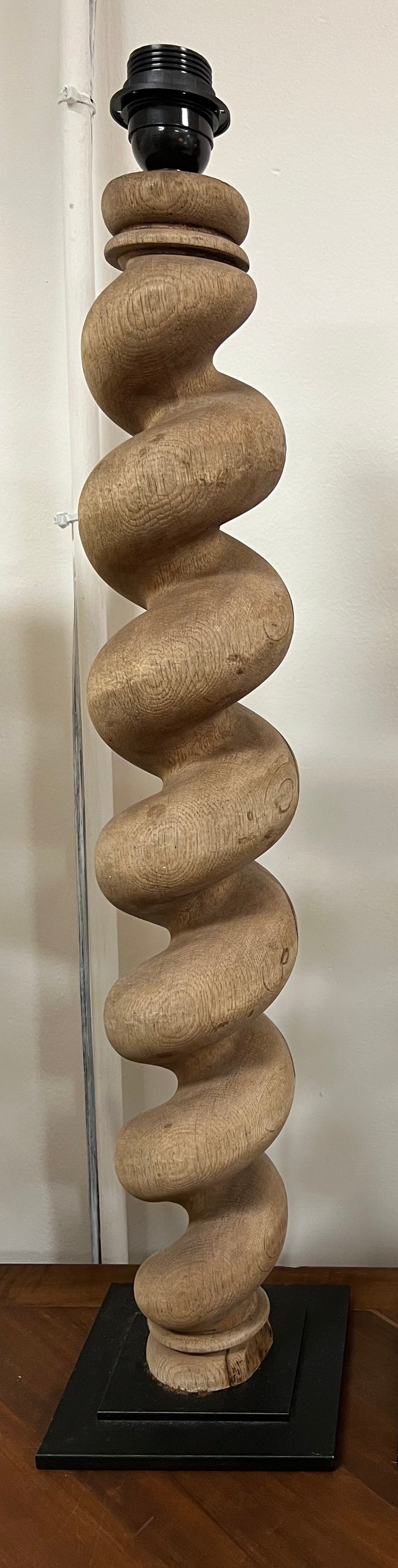 Wooden Spiral Lamp