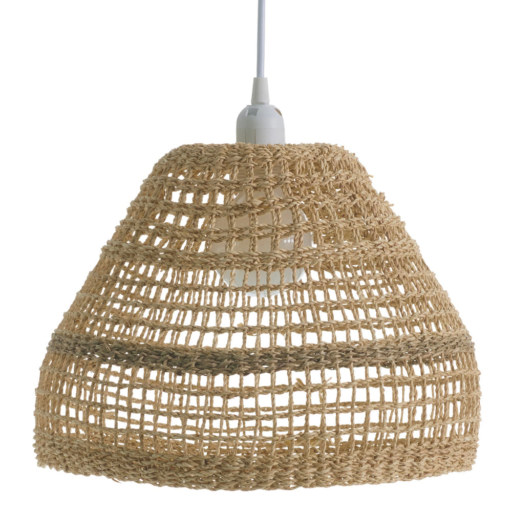 Braided Seagrass Ceiling Fixtures