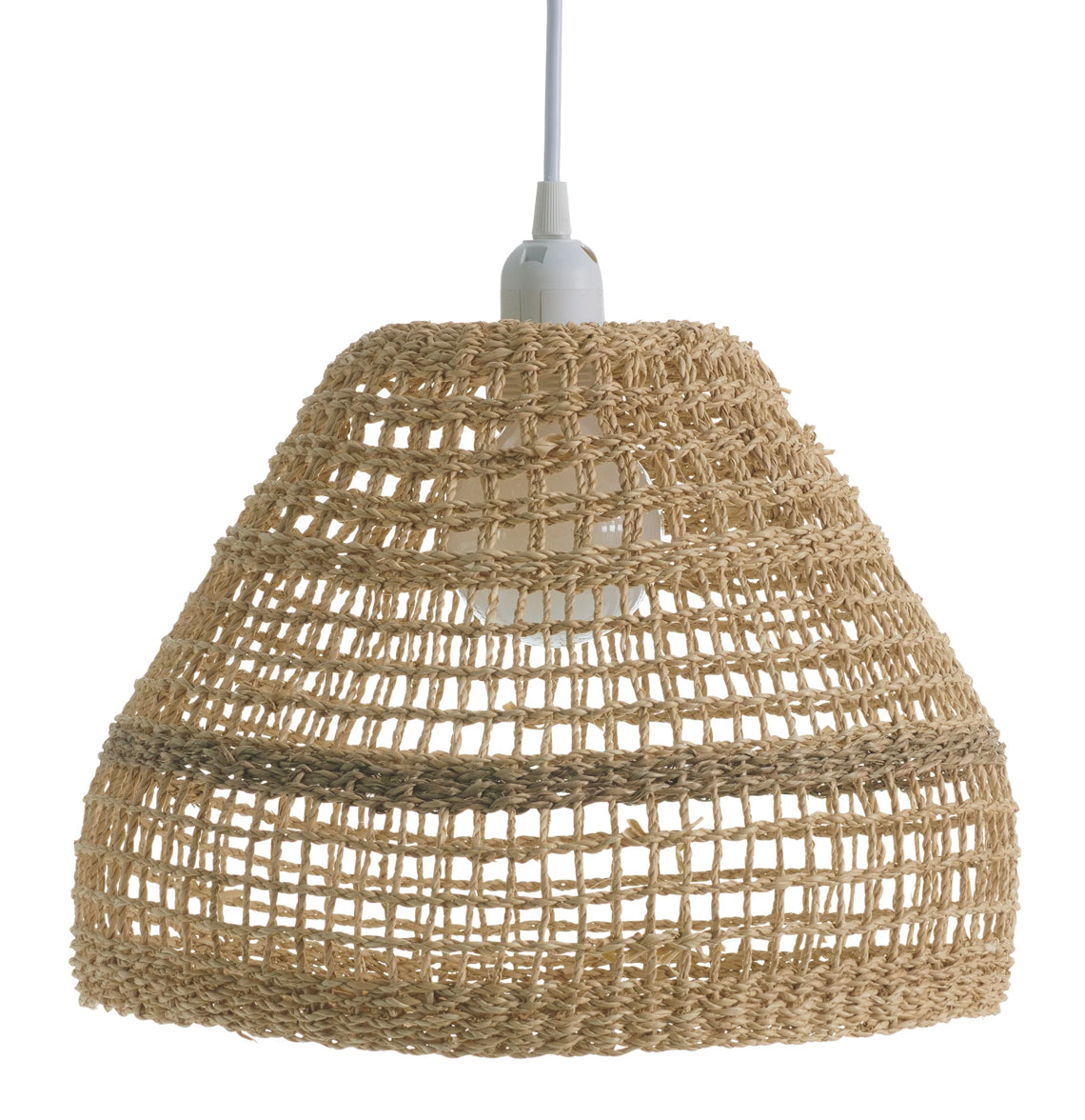 Braided Seagrass Ceiling Fixtures