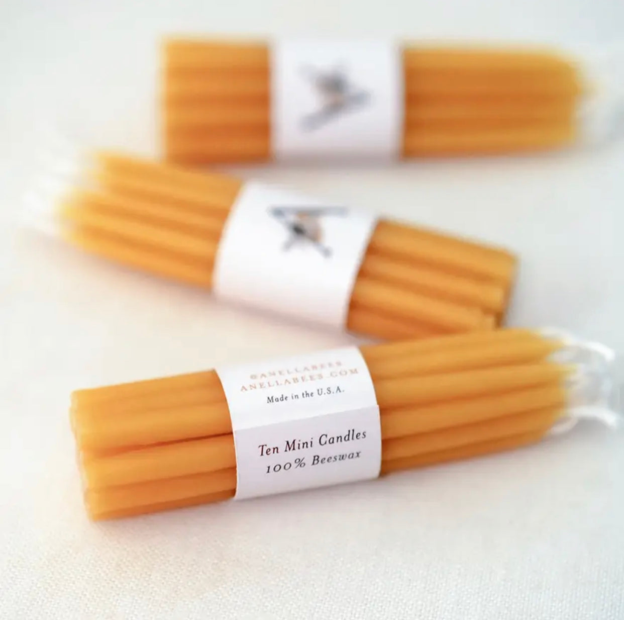 100% Pure Beeswax Birthday Candles