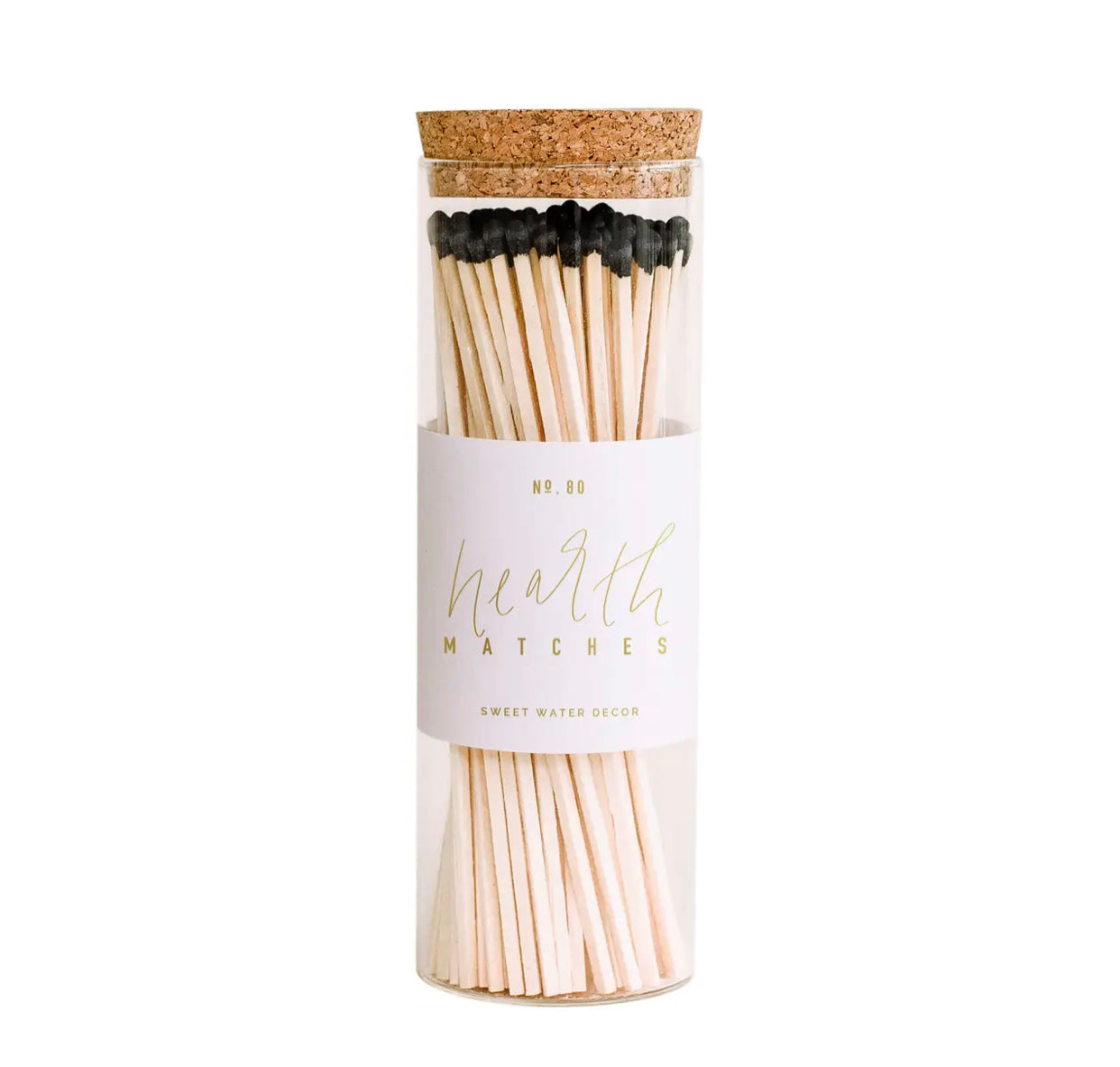 Hearth Matches in a Tall Jar - White or Black Tip