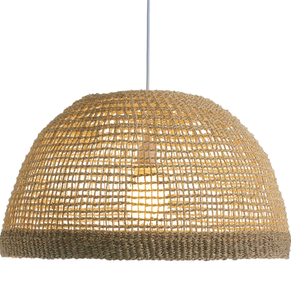 Braided Seagrass Ceiling Fixtures