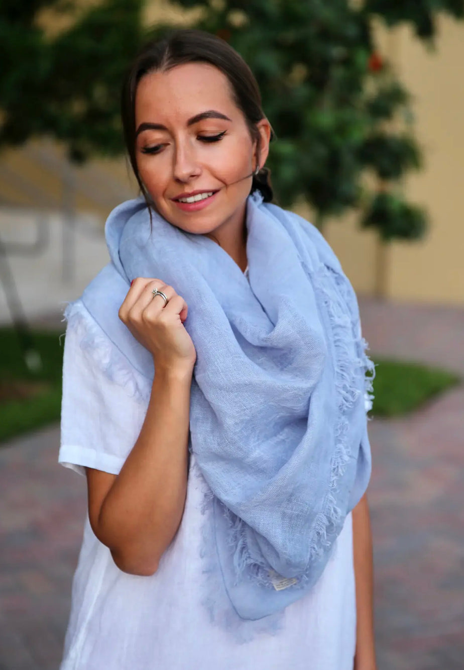 Linen Sheer (Gauze) Shawl