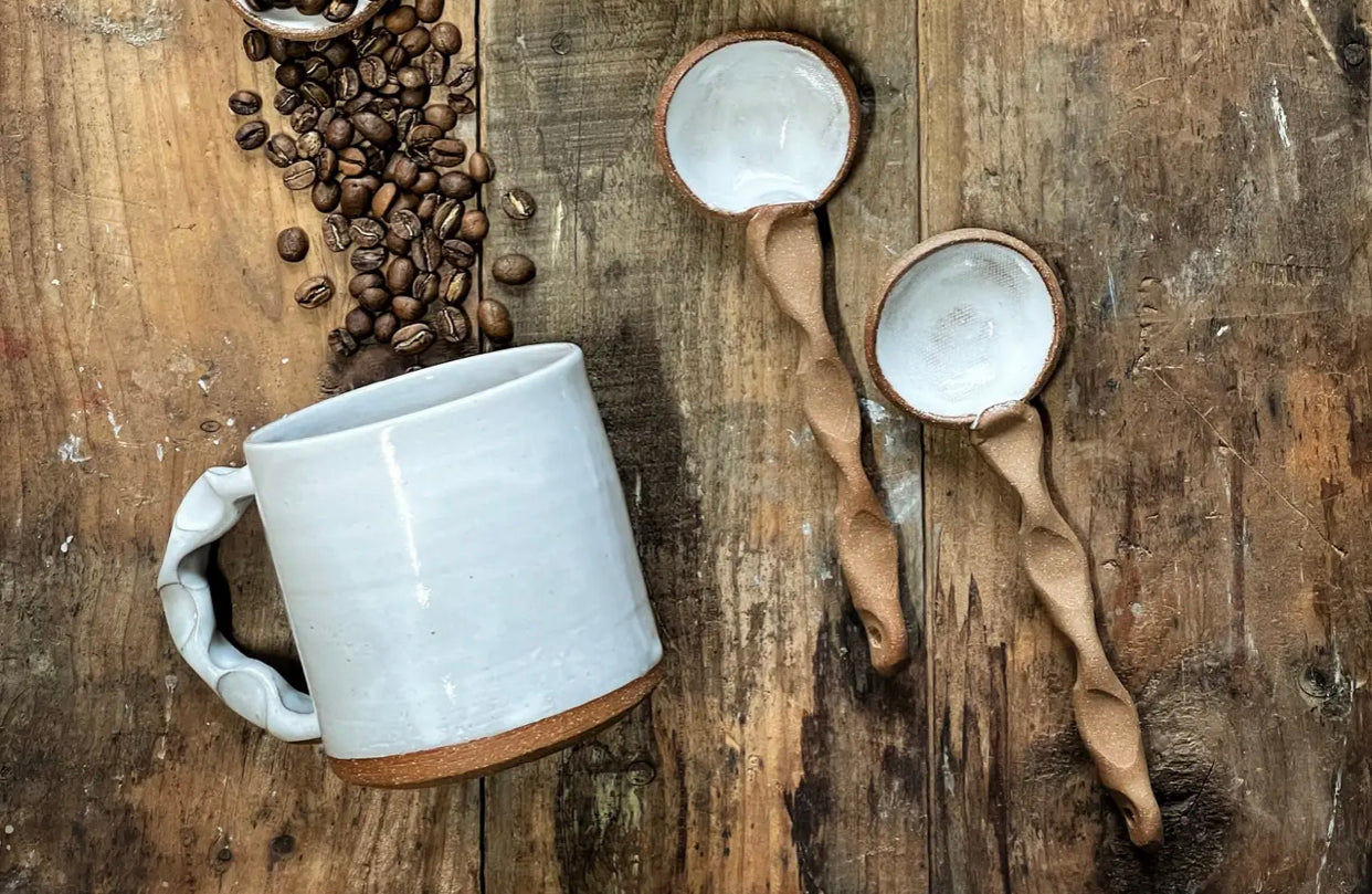 Handmade Stoneware Coffee & Tea Scoop