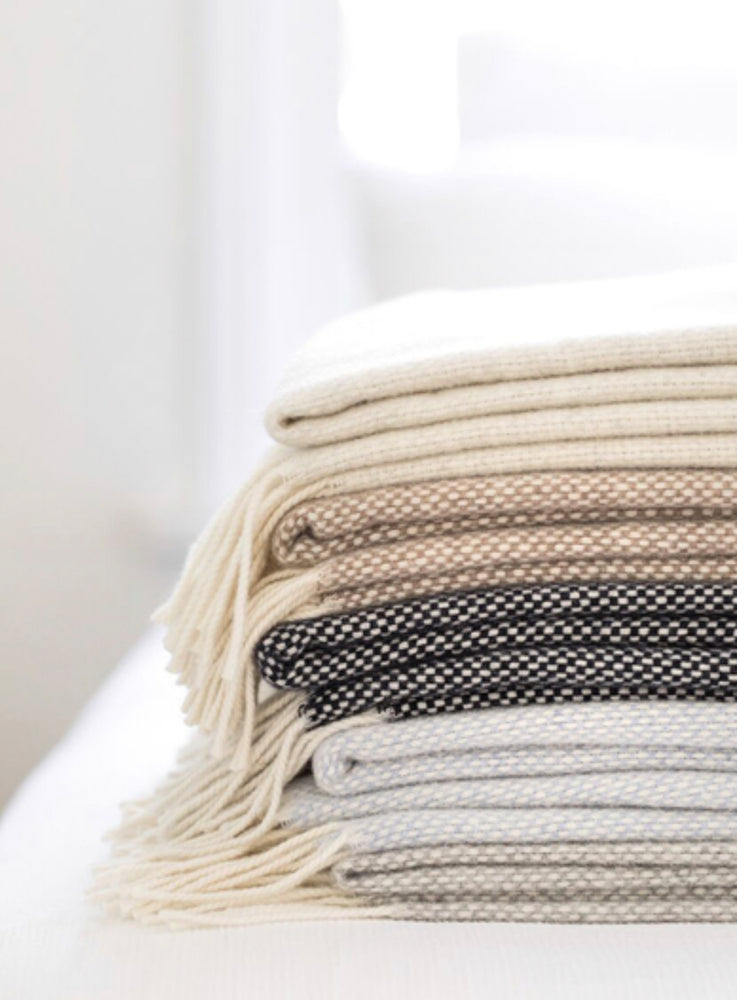 
                      
                        Ivory Heathered Cashmere Throw
                      
                    