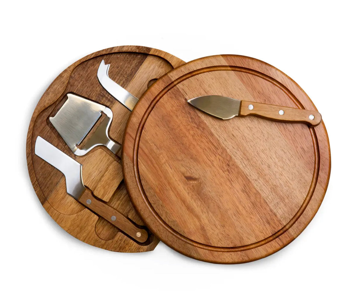 Round Cheese Board with all the tools you need!