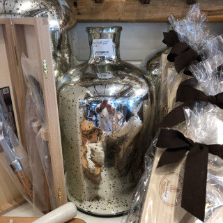 
                      
                        Mercury Glass Accent Cypriot Bottle - Available in 3 sizes
                      
                    