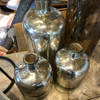 
                      
                        Mercury Glass Accent Cypriot Bottle - Available in 3 sizes
                      
                    
