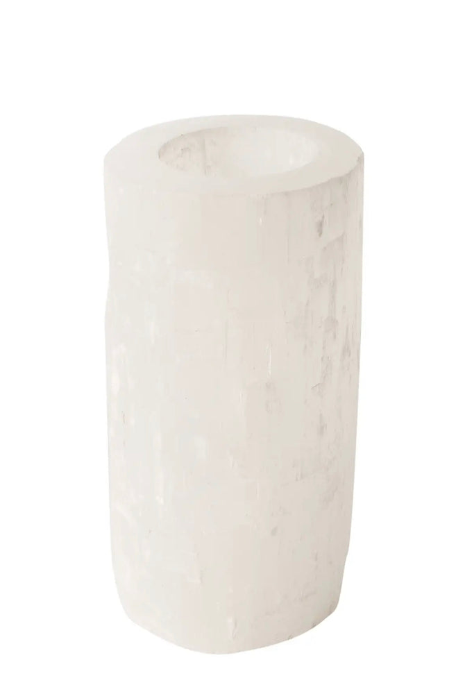 
                      
                        We love selenite especially made into votive holders!
                      
                    
