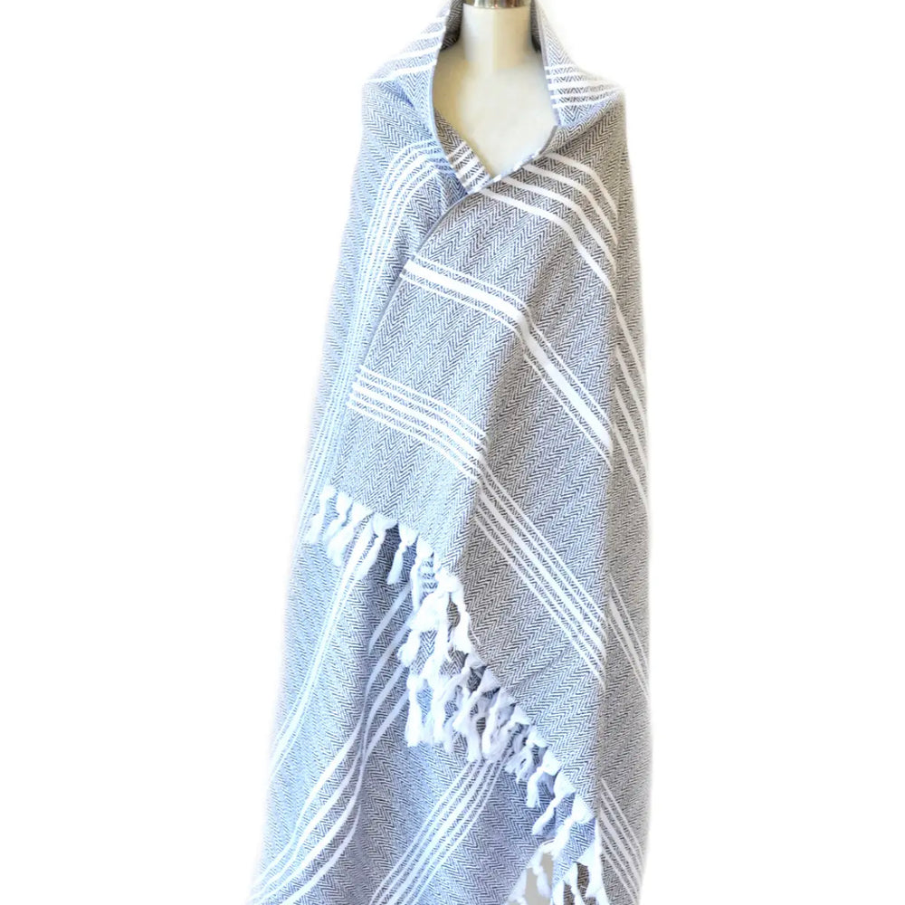Hampton Beach Blanket in Navy