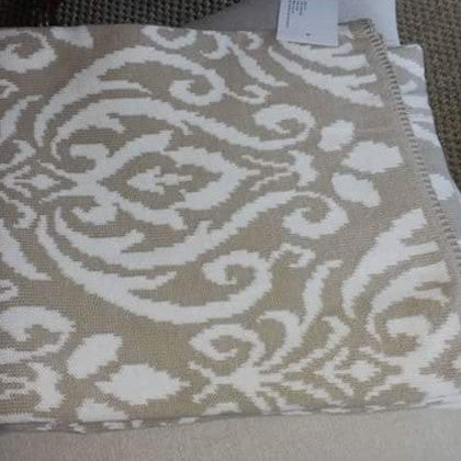 Elizabeth cotton throw, twine/calm color