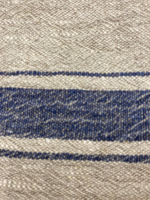 Set of Two Vintage Style Napkins w/Blue Stripe