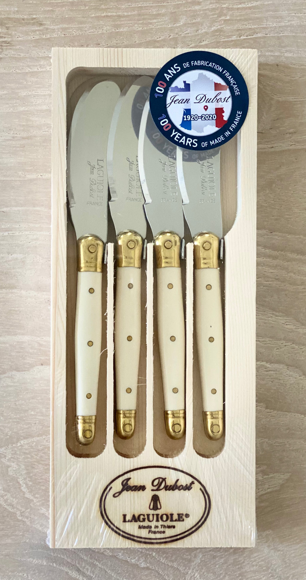 Laguiole Set of 4 Spreaders in Wooden Box