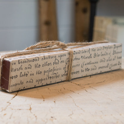 Matches - Ivory script match box