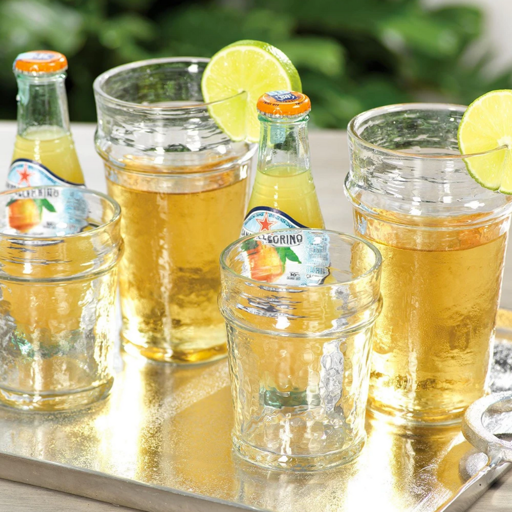 Artisan Hammered Glassware