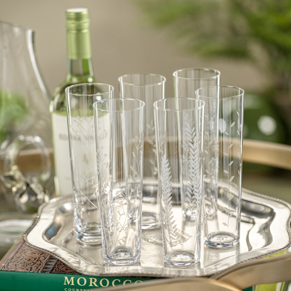 
                      
                        Etched Flutes in Assorted Designs
                      
                    
