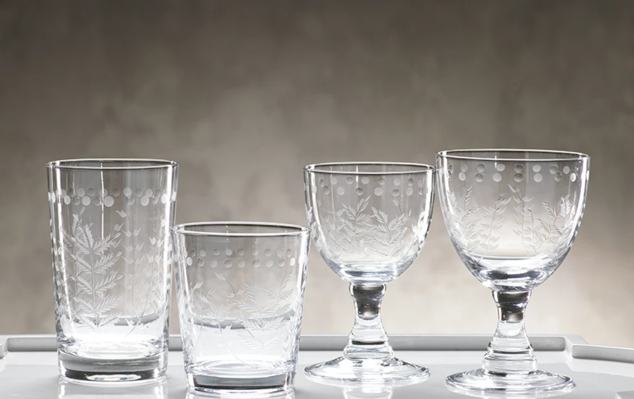 Beautifully Etched Glasses