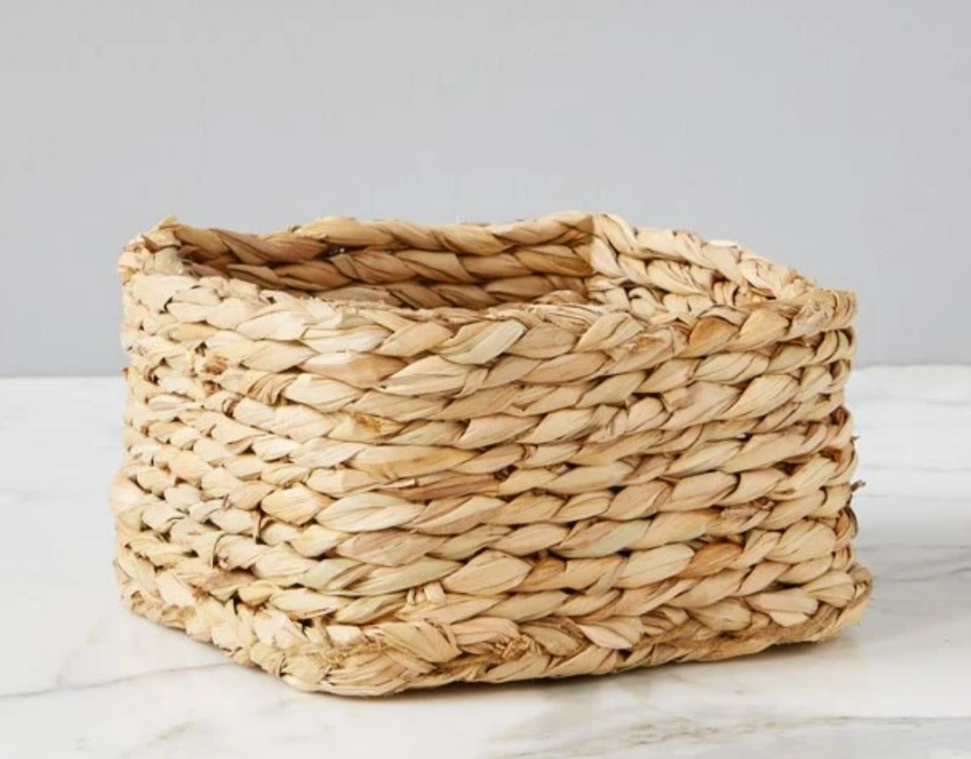 Rush Square Napkin Basket