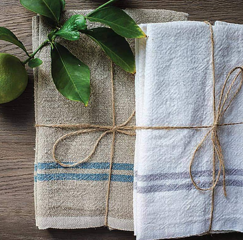 Vintage Linen Napkins, Set of 4