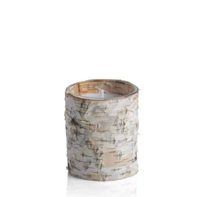 Natural Birch Covered Votives - 2 Sizes