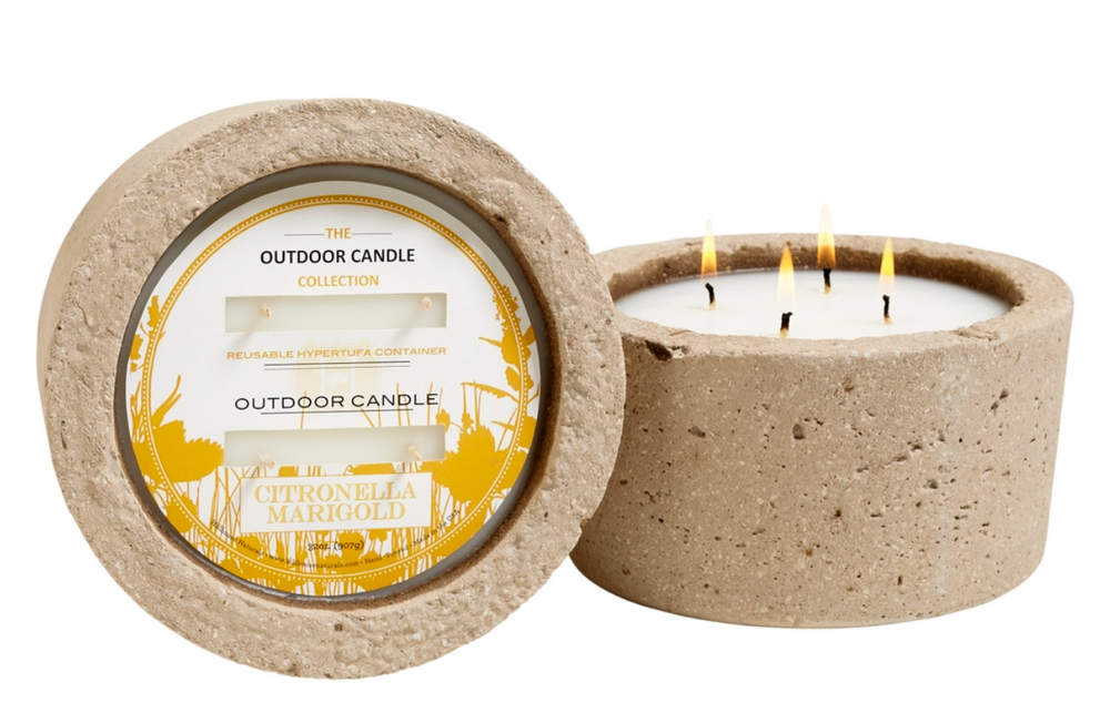 
                      
                        CITRONELLA 32oz Outdoor Candle in a Concrete Base
                      
                    