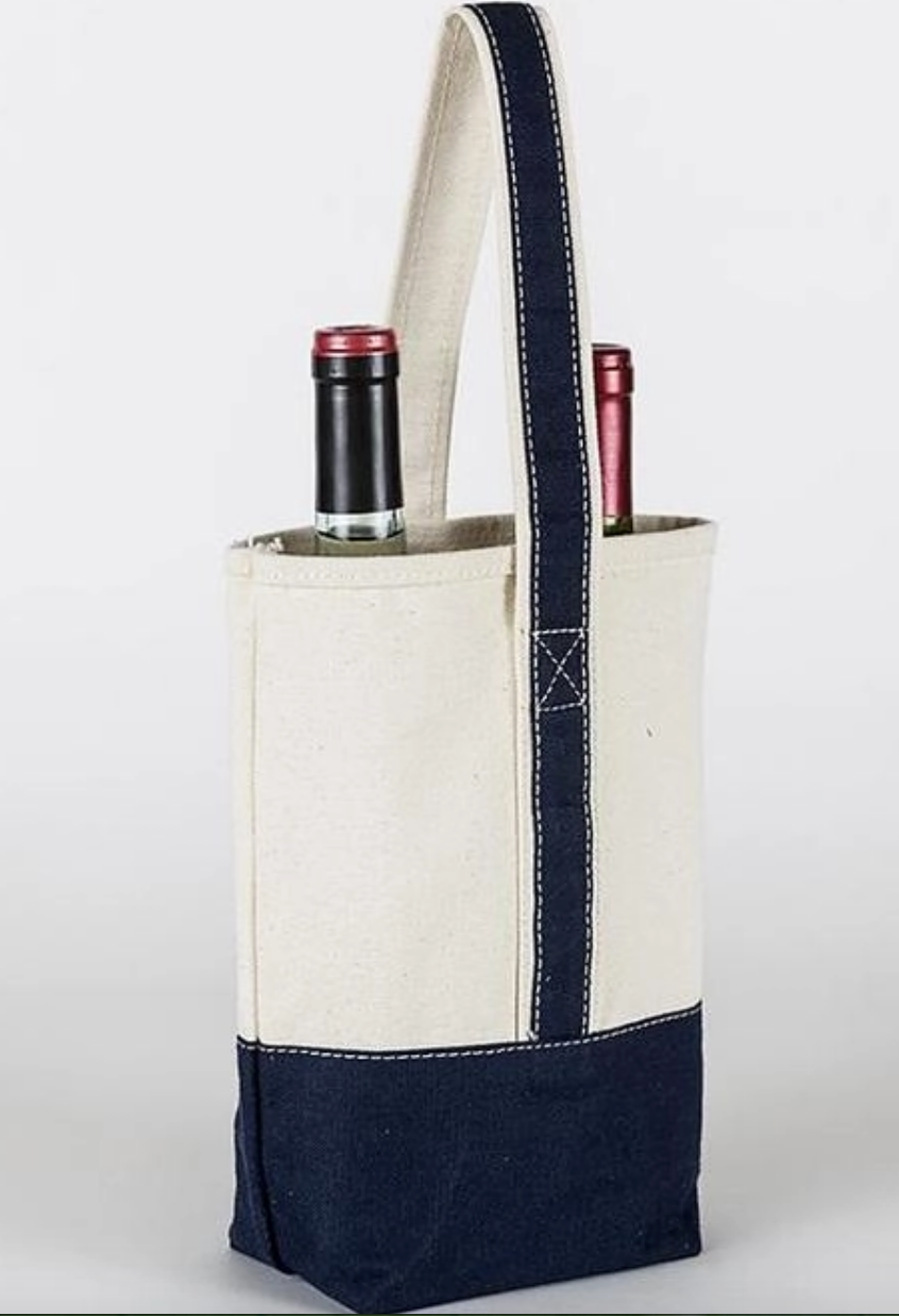 The Classic Canvas Wine Tote