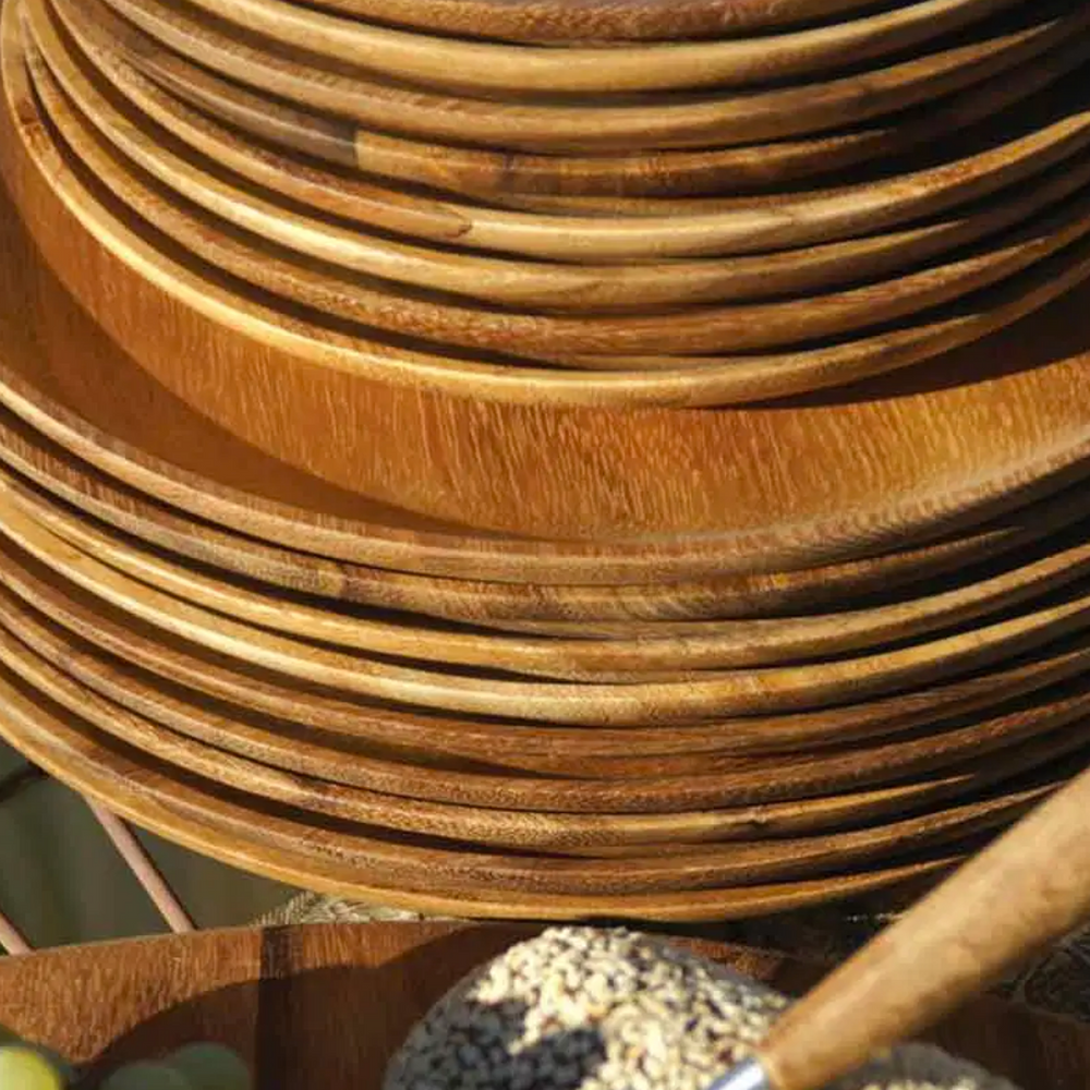 Acacia Wood Round Plate - 2 Sizes!
