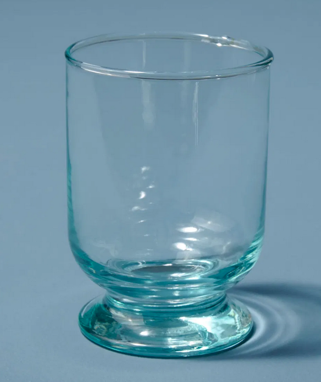 Recycled Glass Footed Tumbler