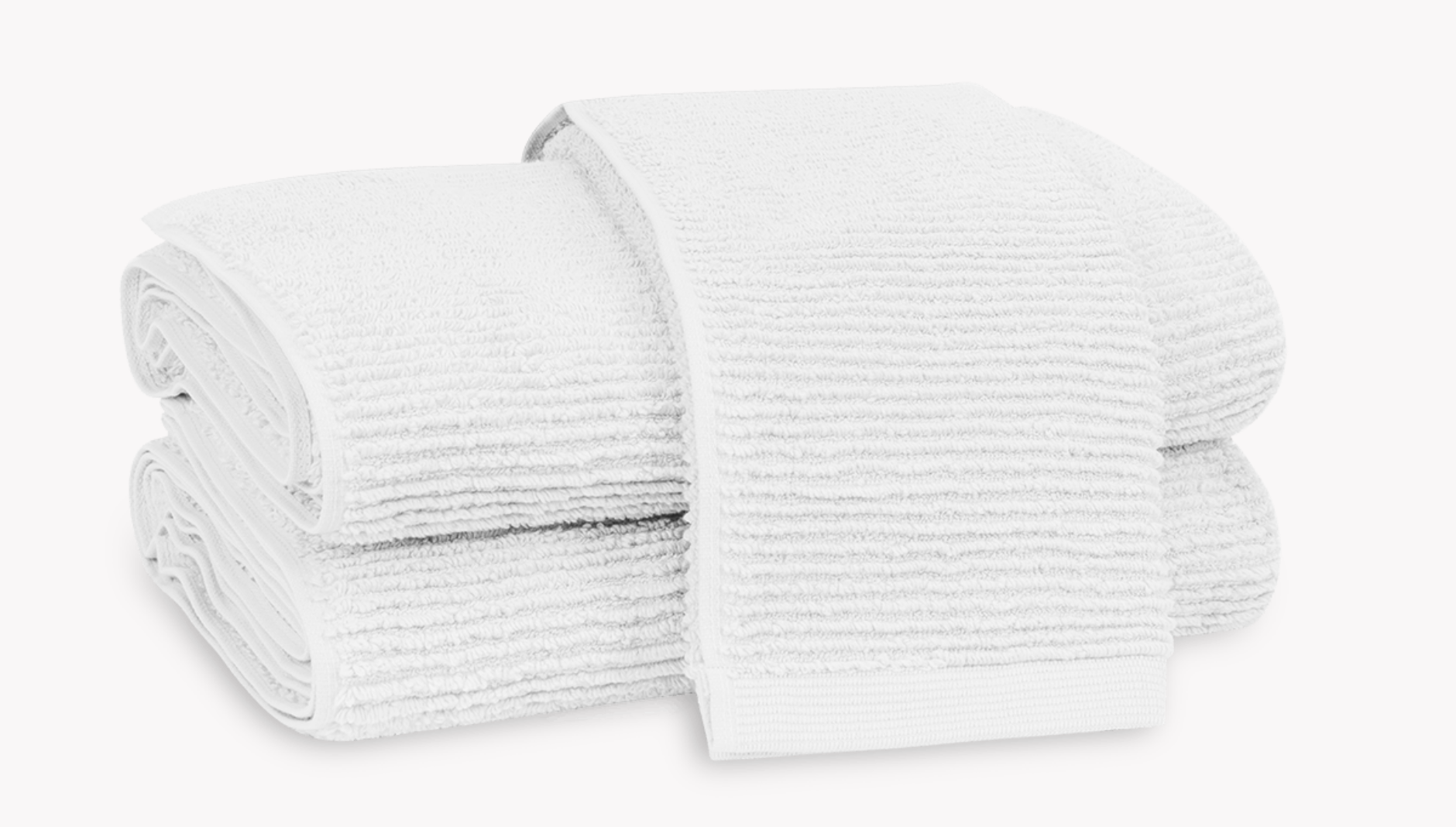 Matouk Cairo Bath Towels (White/Pool)
