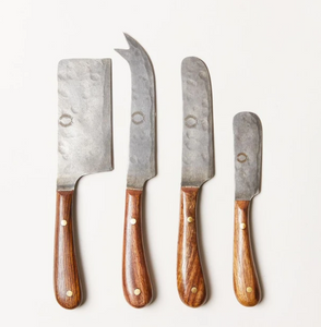 Artisan Forged Cheese Knives - Set of 4