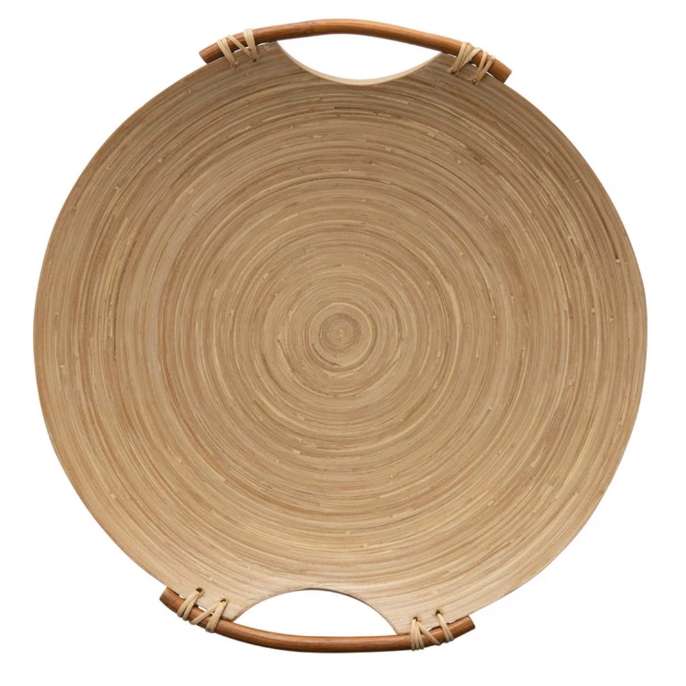 
                      
                        Round Bamboo Tray with Handles
                      
                    