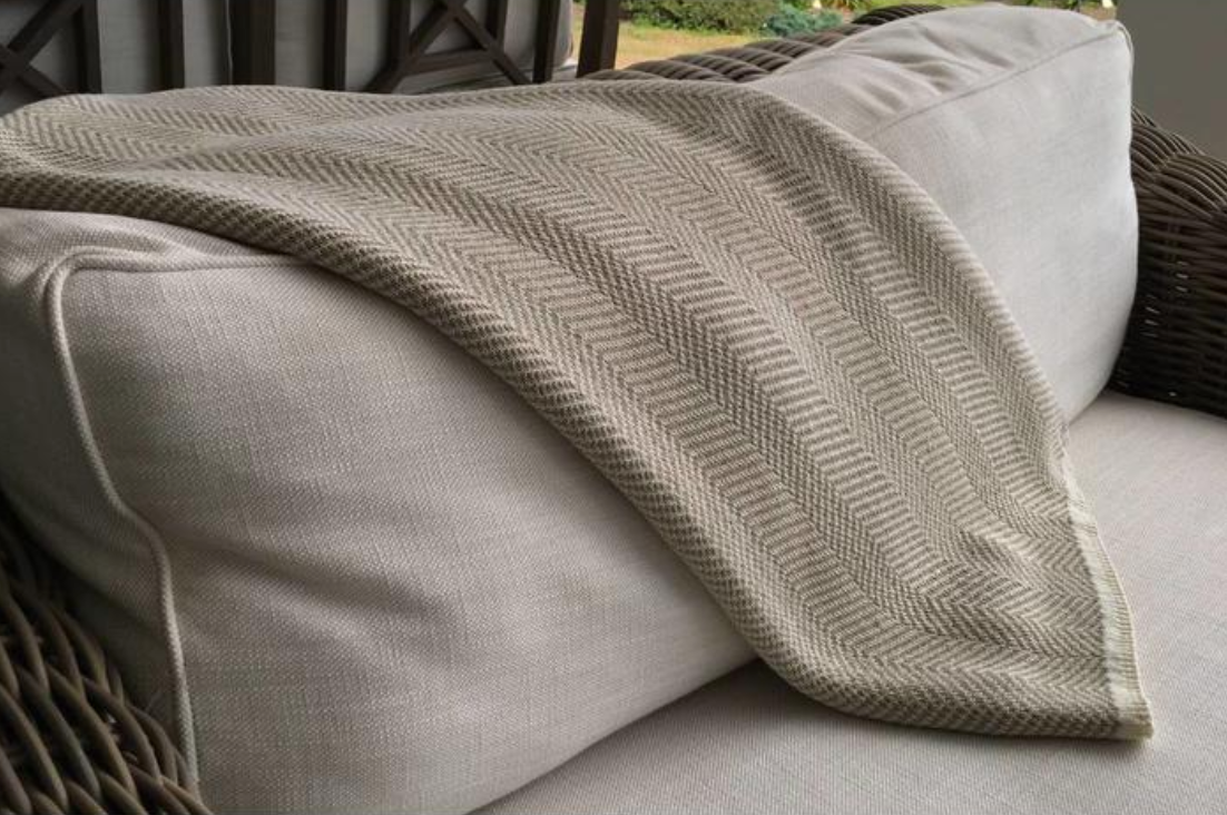 Herringbone Throw for the Outdoors!