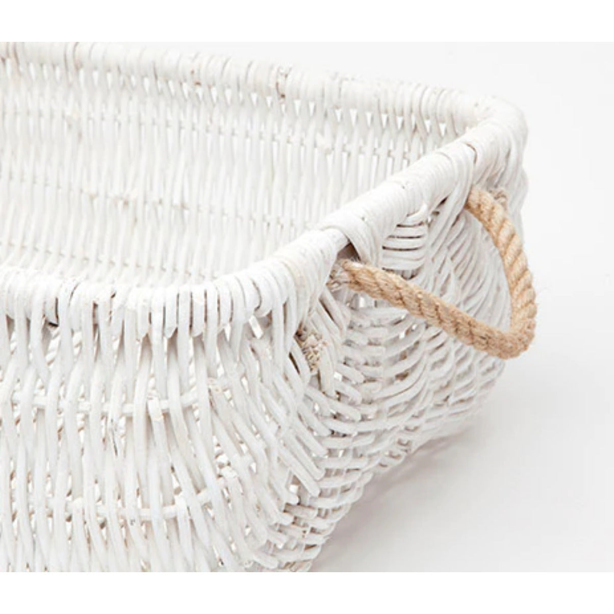 White Raw Rattan Nesting Baskets