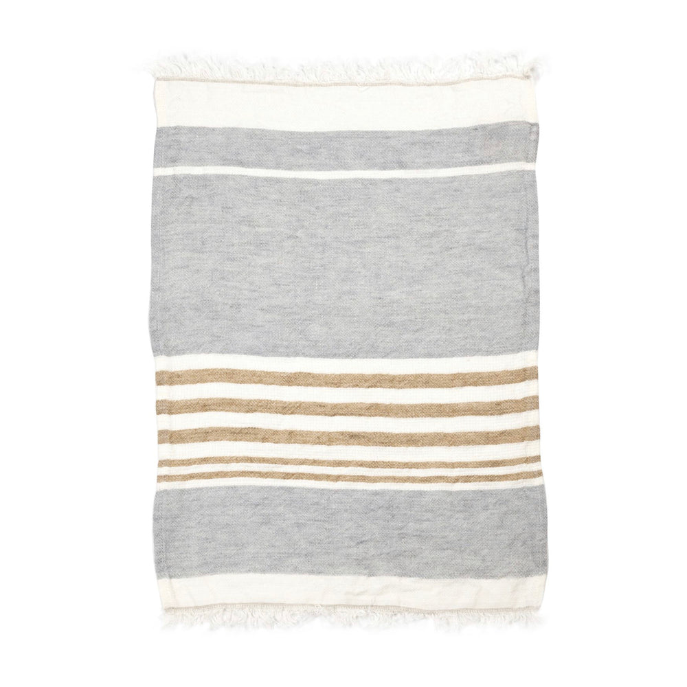
                      
                        Belgian Fouta Tea/Guest Towel - Ash Stripe or Oyster Stripe
                      
                    