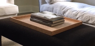Cork Ottoman Tray XL