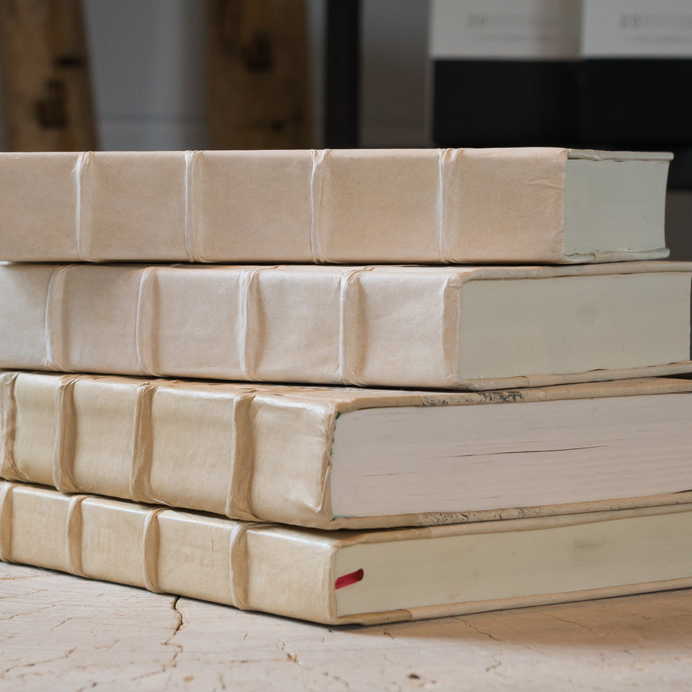 Decorative Cream Colored Books