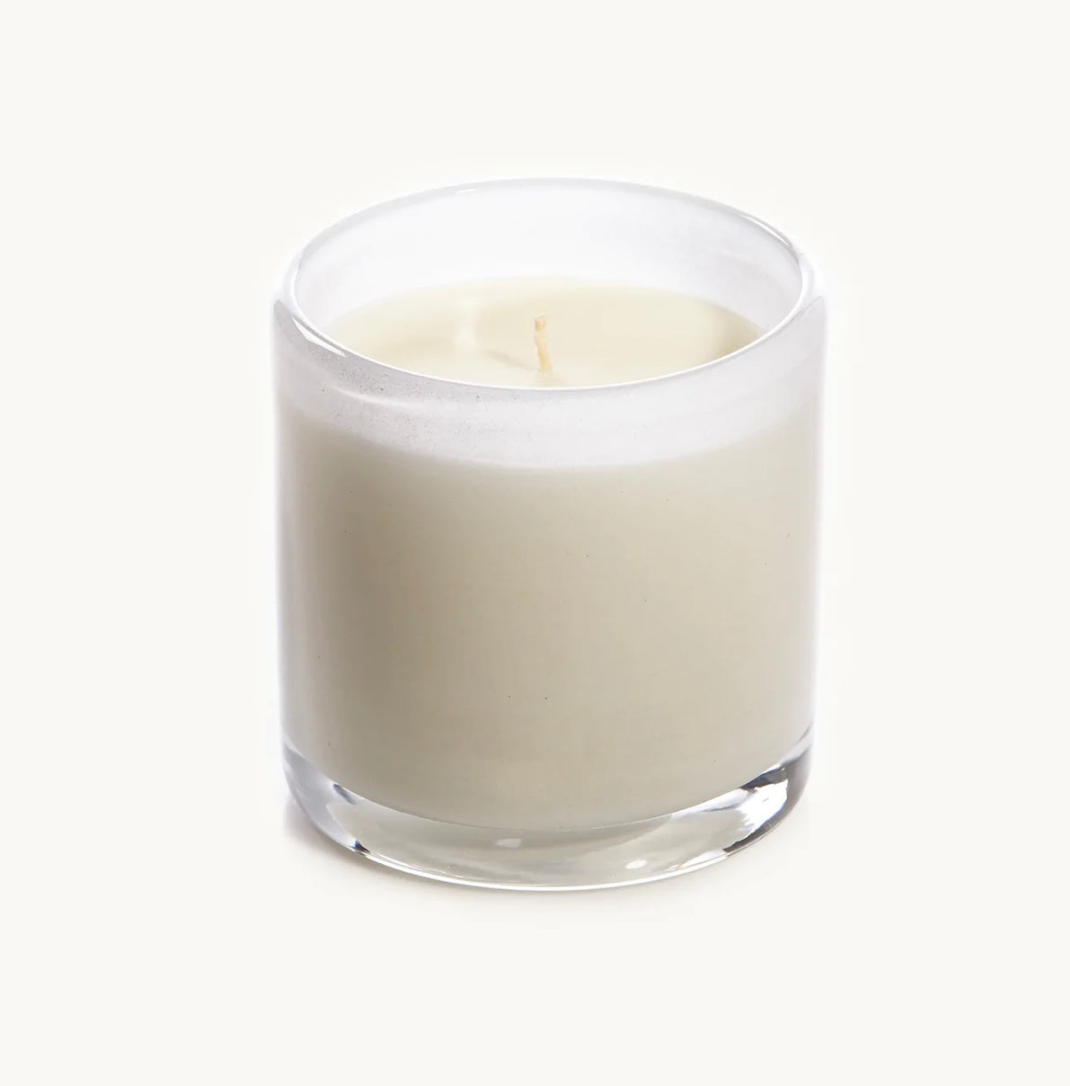 L'Heure du Thé Cylinder Candle - White - Medium 15 oz.
